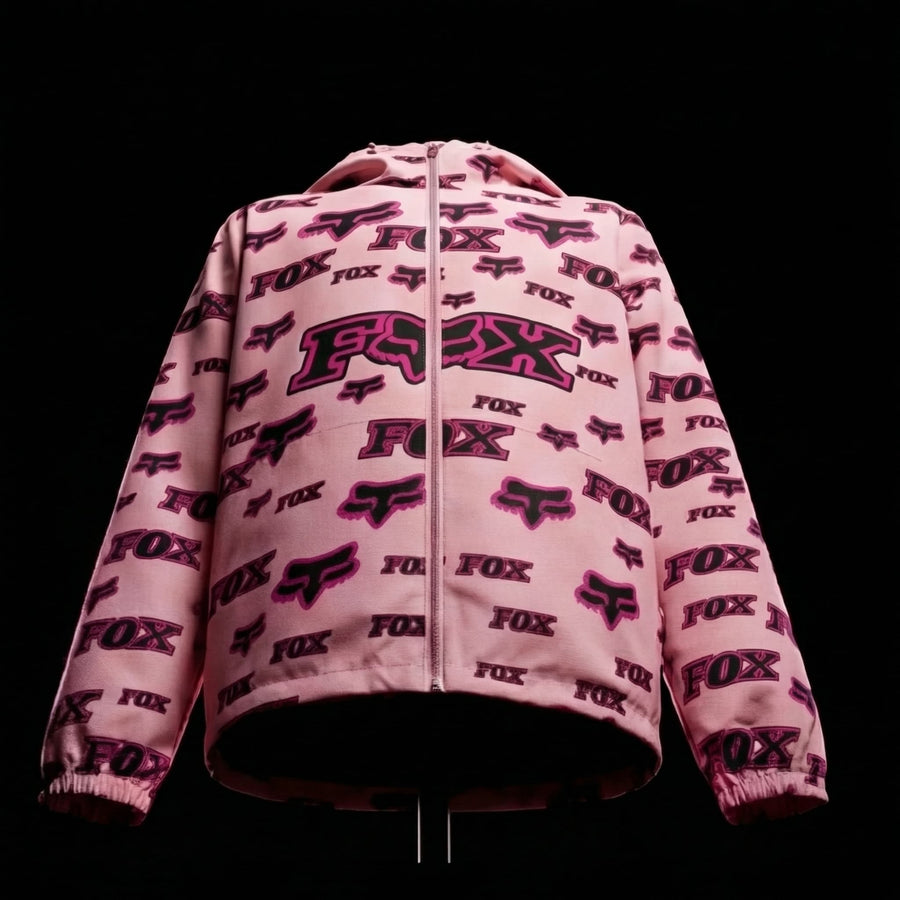 Jacket Déperlante FOX Pink Edition – Style Motocross Premium
