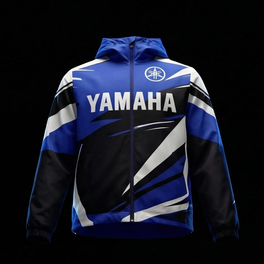 Jacket Déperlante Yamaha Racing Blue – Style Motocross Premium