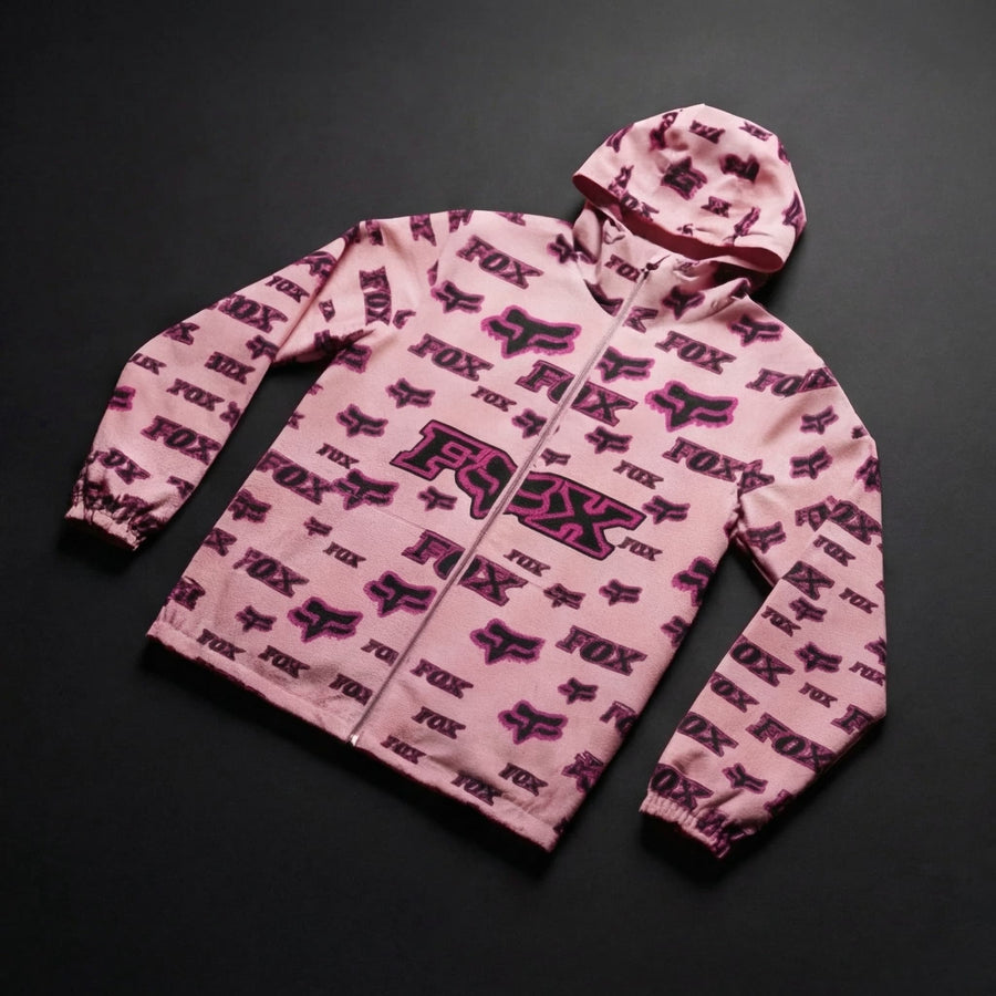 Jacket Déperlante FOX Pink Edition – Style Motocross Premium