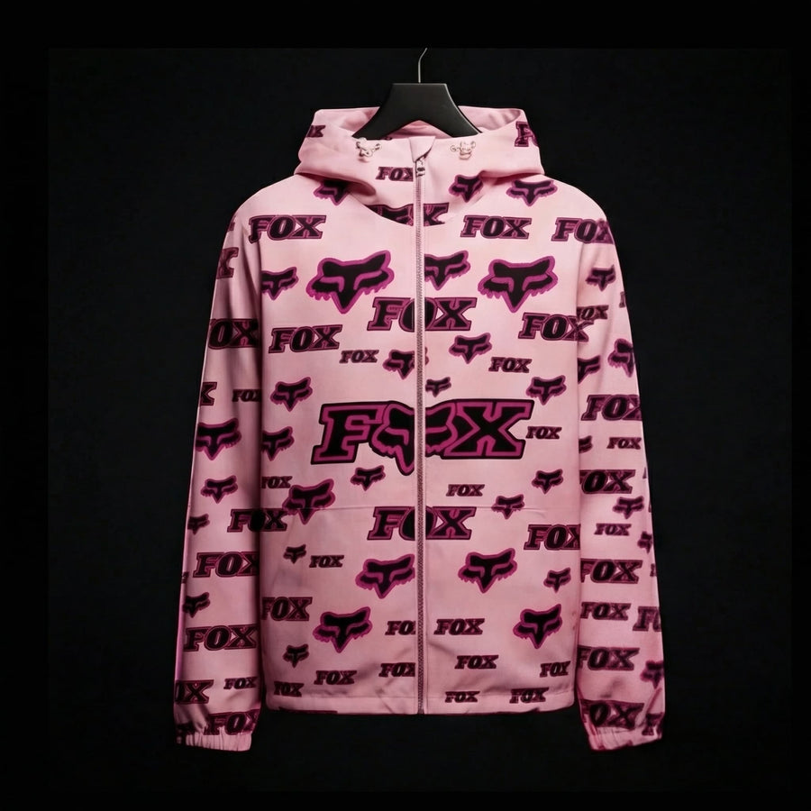 Jacket Déperlante FOX Pink Edition – Style Motocross Premium