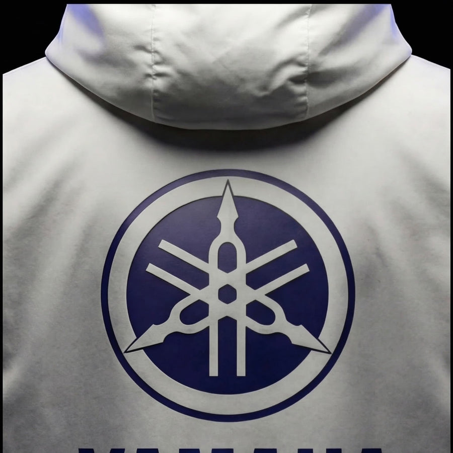 Jacket Déperlante Yamaha Racing White – Édition Premium Motocross