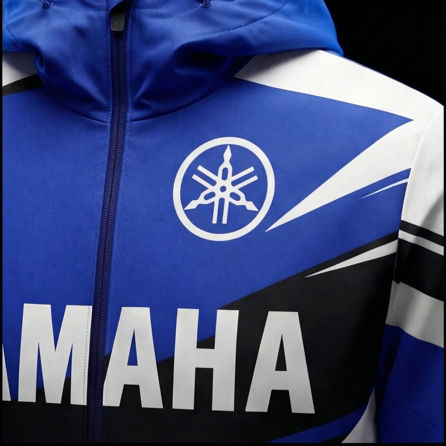 Jacket Déperlante Yamaha Racing Blue – Style Motocross Premium