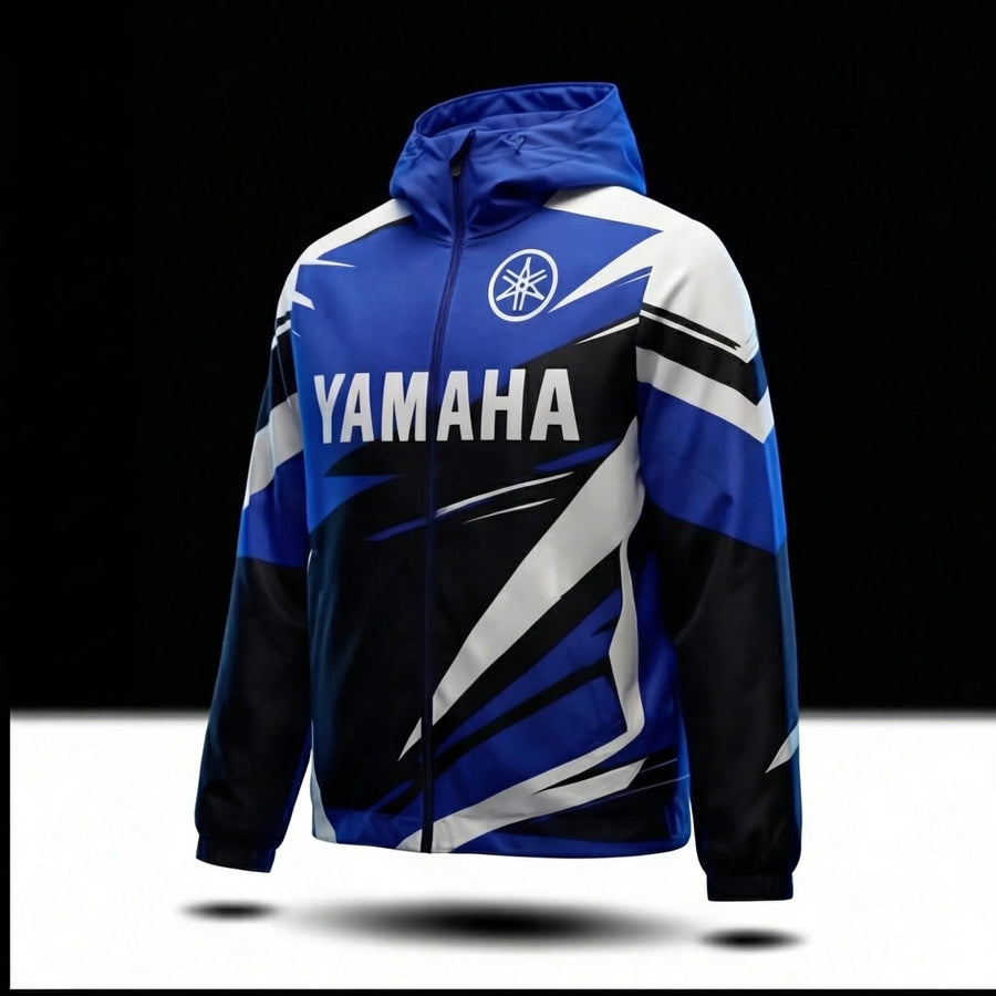 Jacket Déperlante Yamaha Racing Blue – Style Motocross Premium