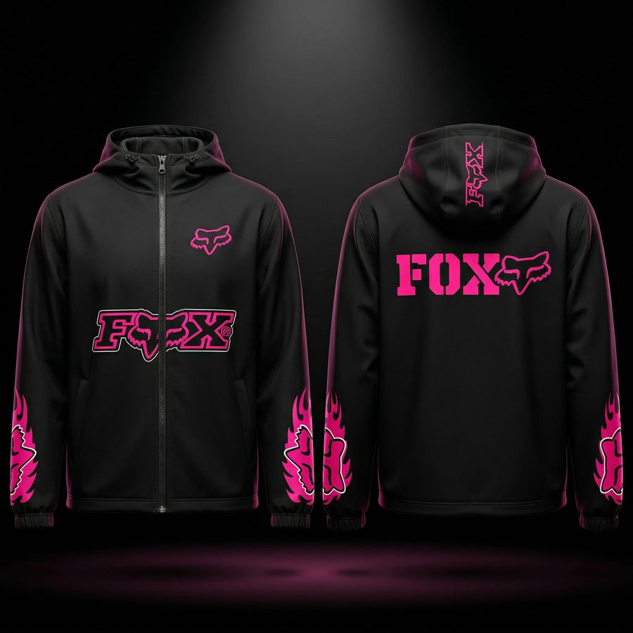 Jacket Déperlante FOX Pink Racing Edition – Style Premium