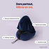 Coussin de voyage à capuche : mousse à mémoire de forme, capuche anti-lumière, intérieur respirant, pochette incluse