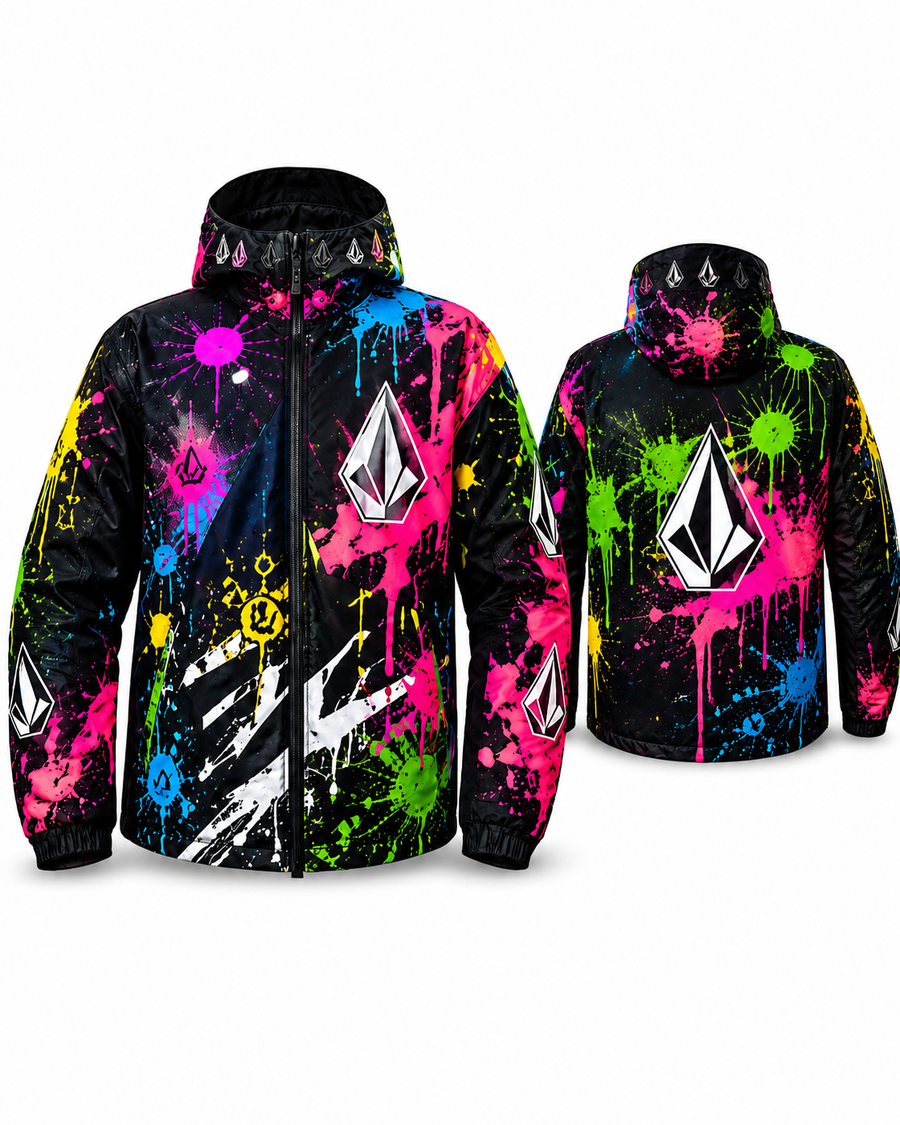Veste Volcom Neon Meltdown — vues face et dos