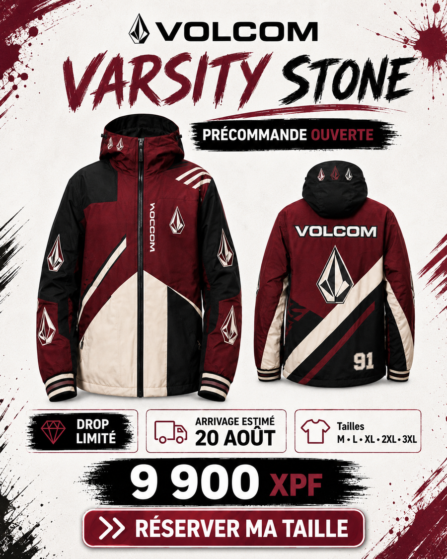 Veste Volcom Varsity Stone — visuel précommande