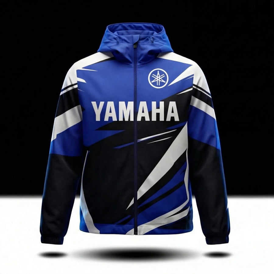 Jacket Déperlante Yamaha Racing Blue – Style Motocross Premium