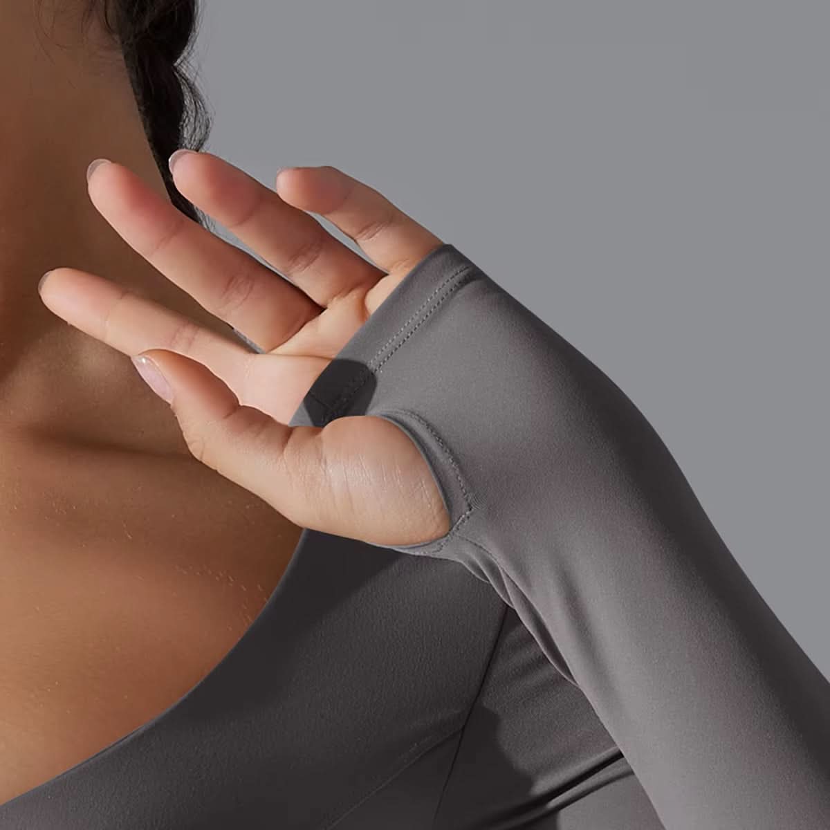 2024 New Arrival Autumn Winter Nylon Long Sleeves Seamless 2 Pieces High Elasticity Woman Sports Sets - Polynesia Market