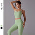 2024 New Women'S Strap Beautiful Back High Waist Hip Lifting Sports Pants Running Fitness Yoga Set - Polynesia Market