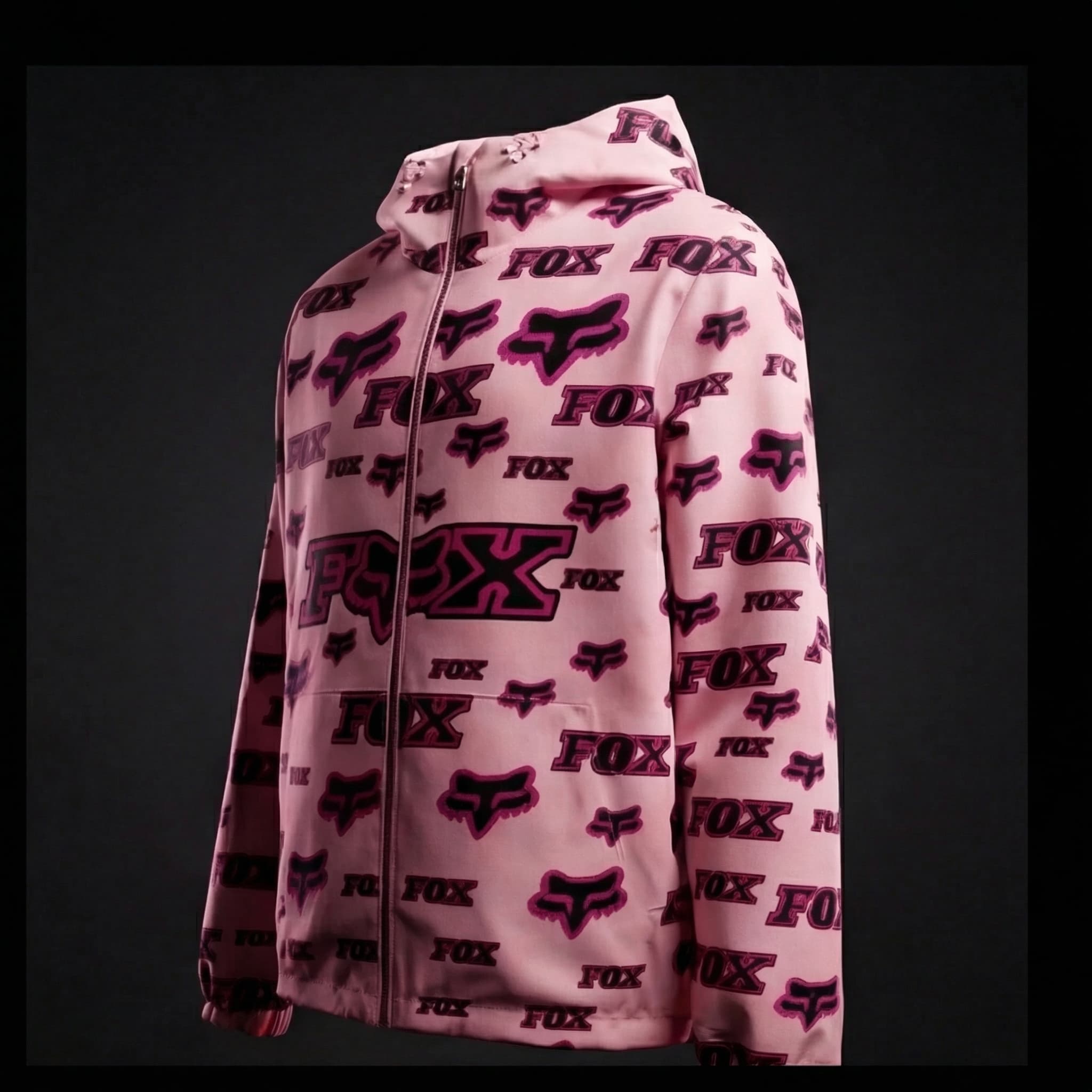 Jacket Imperméable FOX Pink Edition – Style Motocross Premium