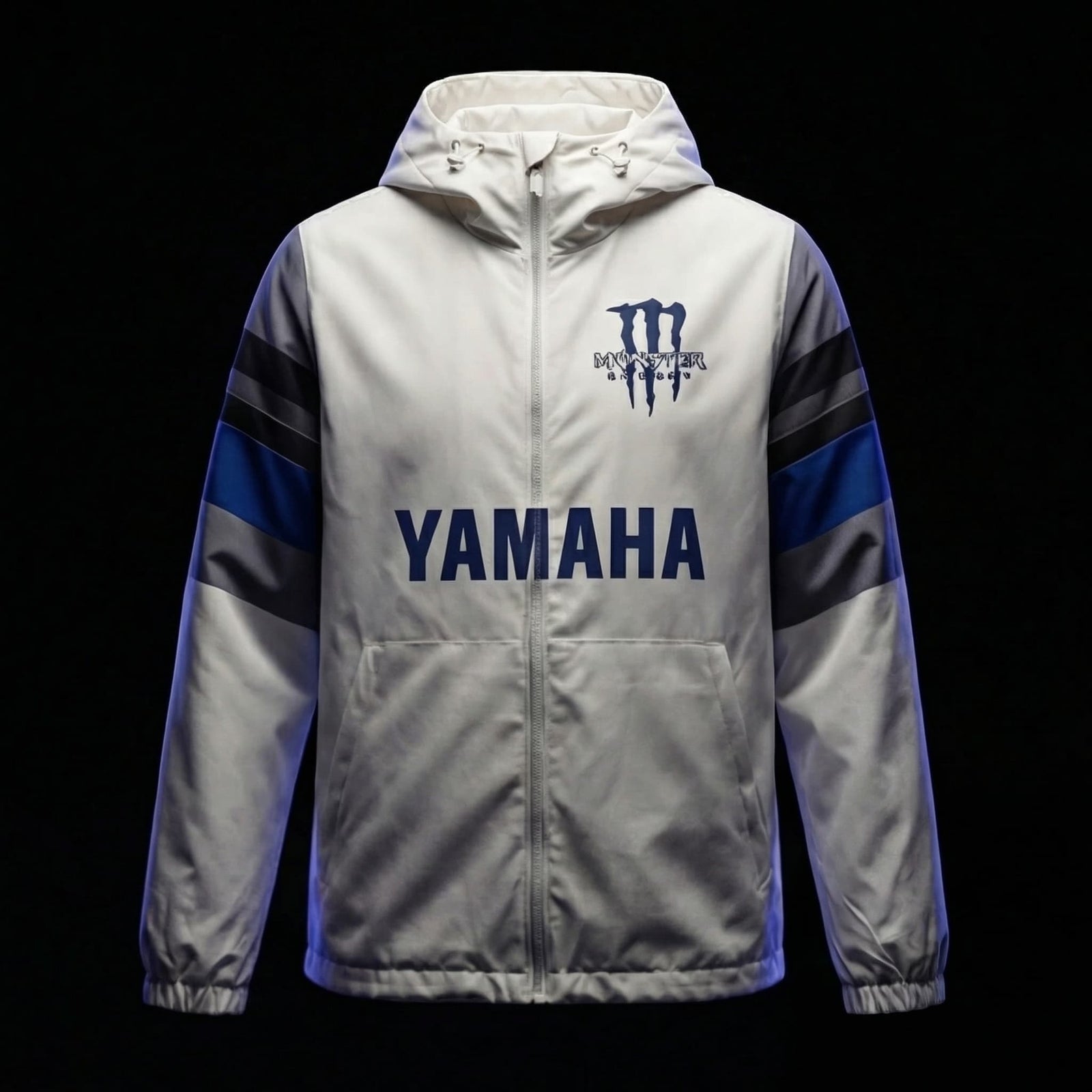 Jacket Déperlante Yamaha Racing White – Édition Premium Motocross