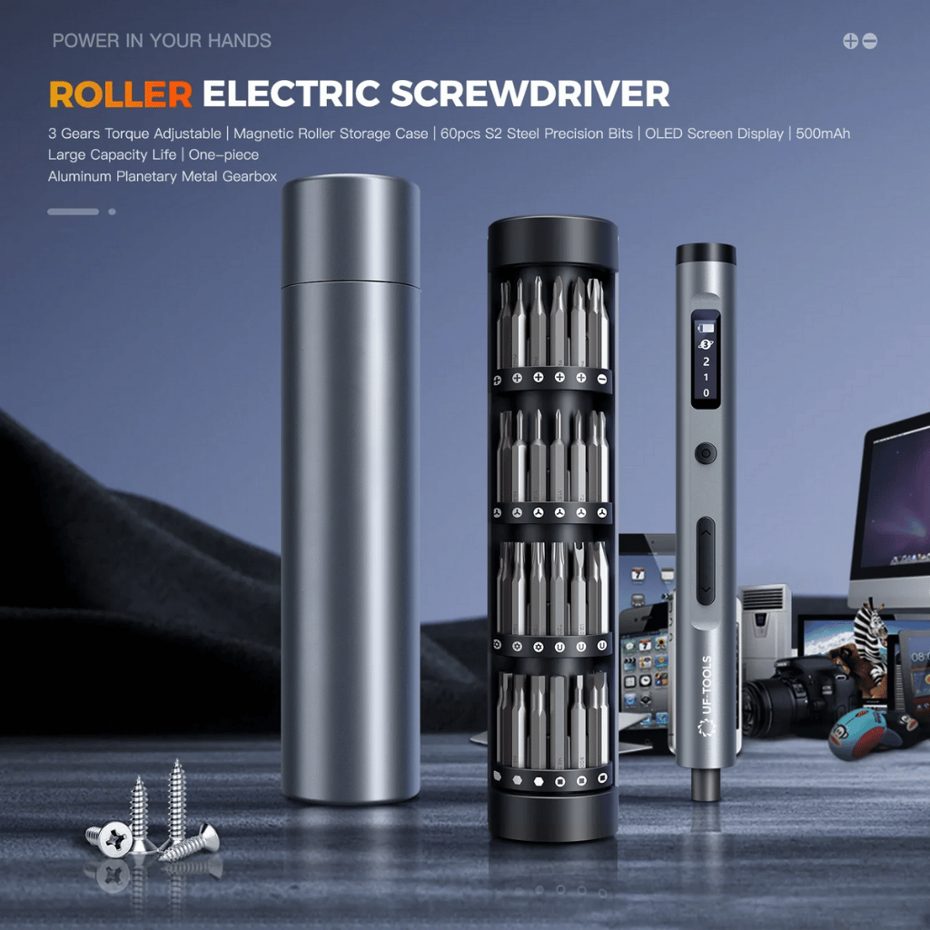 Kit de Tournevis Électriques de Précision 60 en 1 - Outils de Réparation Personnalisables