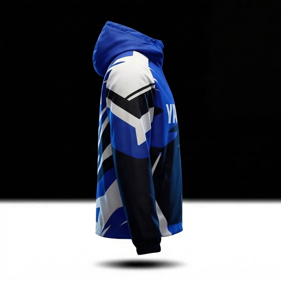 Jacket Déperlante Yamaha Racing Blue – Style Motocross Premium