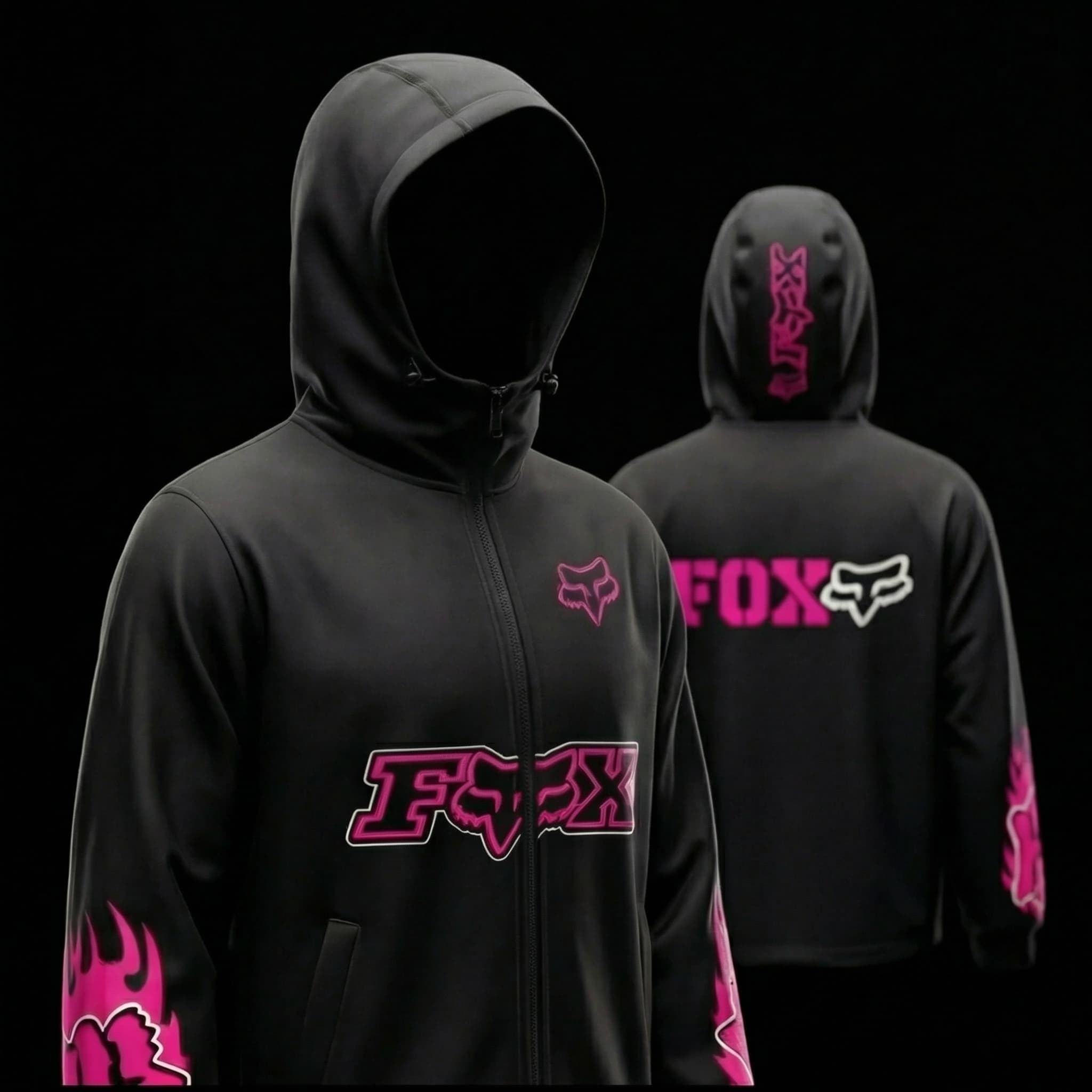 Jacket Imperméable FOX Pink Racing Edition – Style Premium