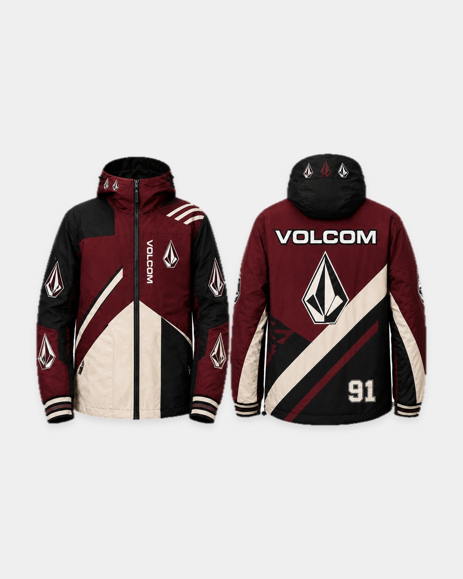 Veste Volcom Varsity Stone - Vue avant et arrière