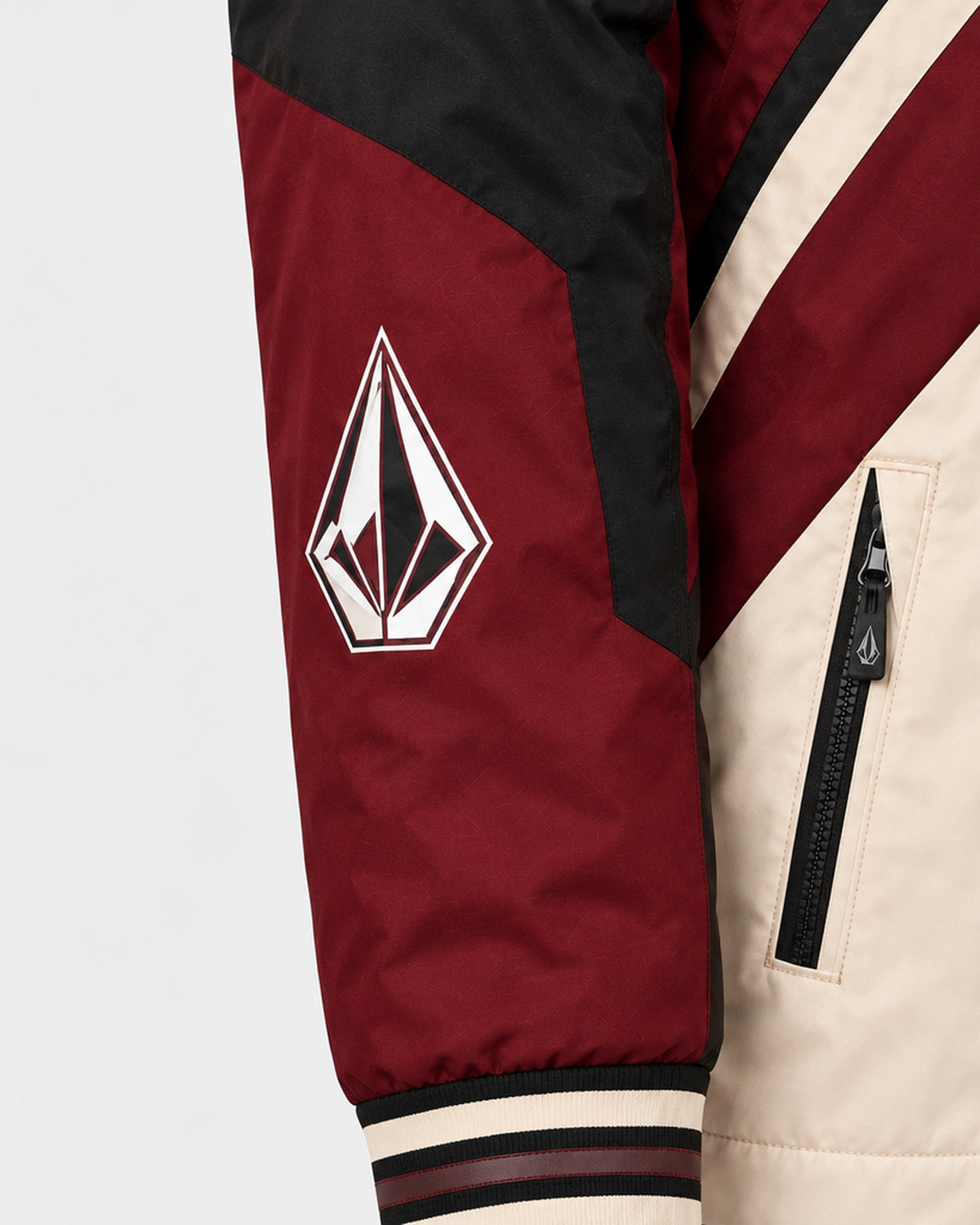 Veste Volcom Varsity Stone - Gros plan manche et poche
