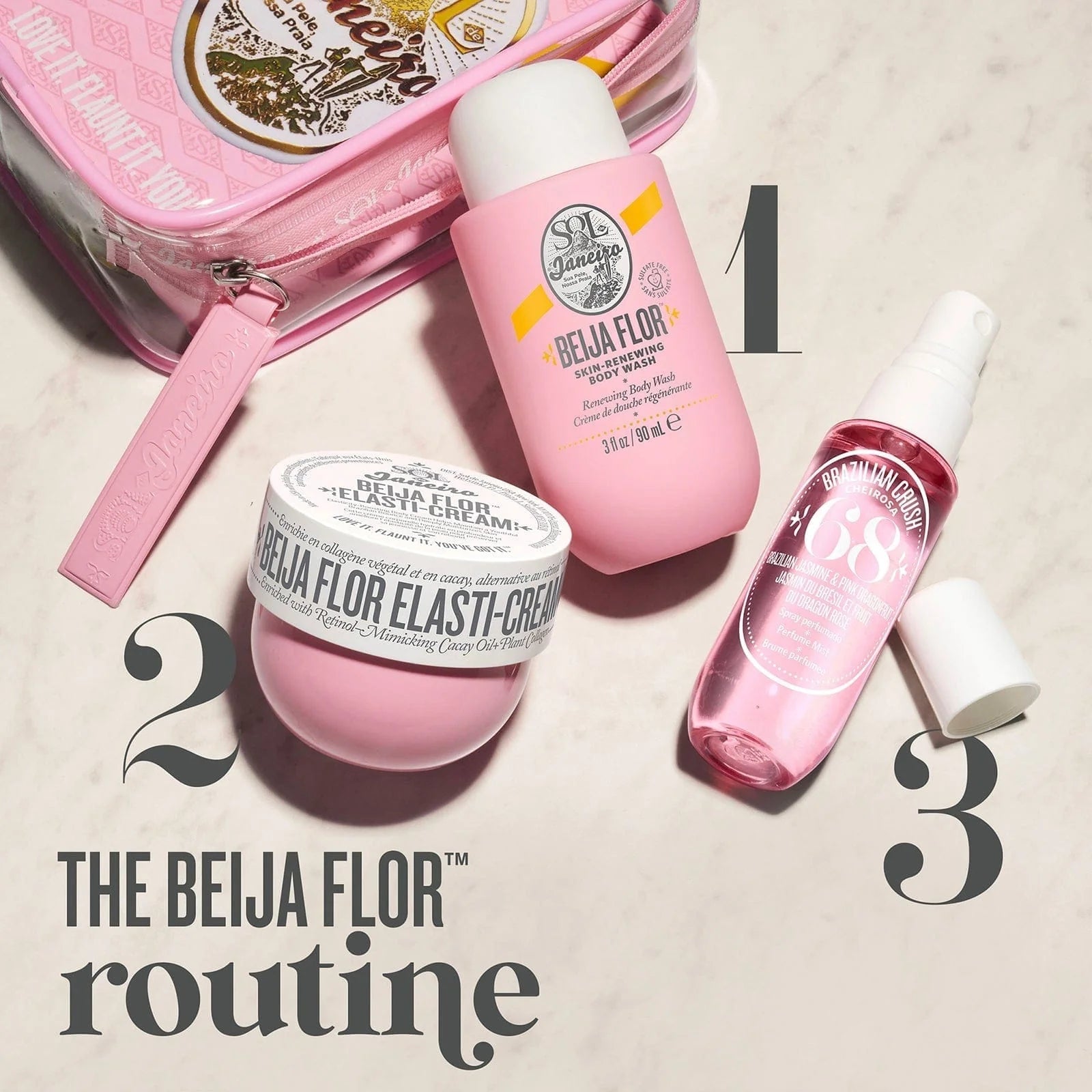 Kit Beija Flor n°68 – Brume, Crème & Gel Douche (Travel Set)