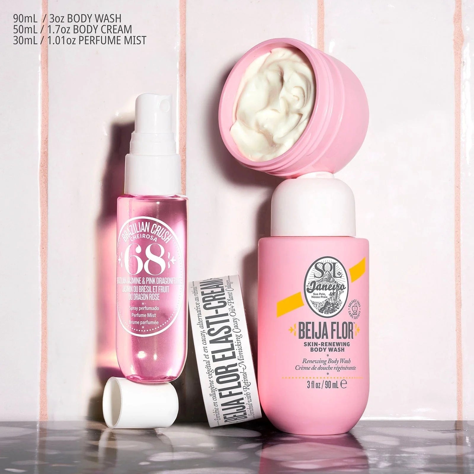 Kit Beija Flor n°68 – Brume, Crème & Gel Douche (Travel Set)