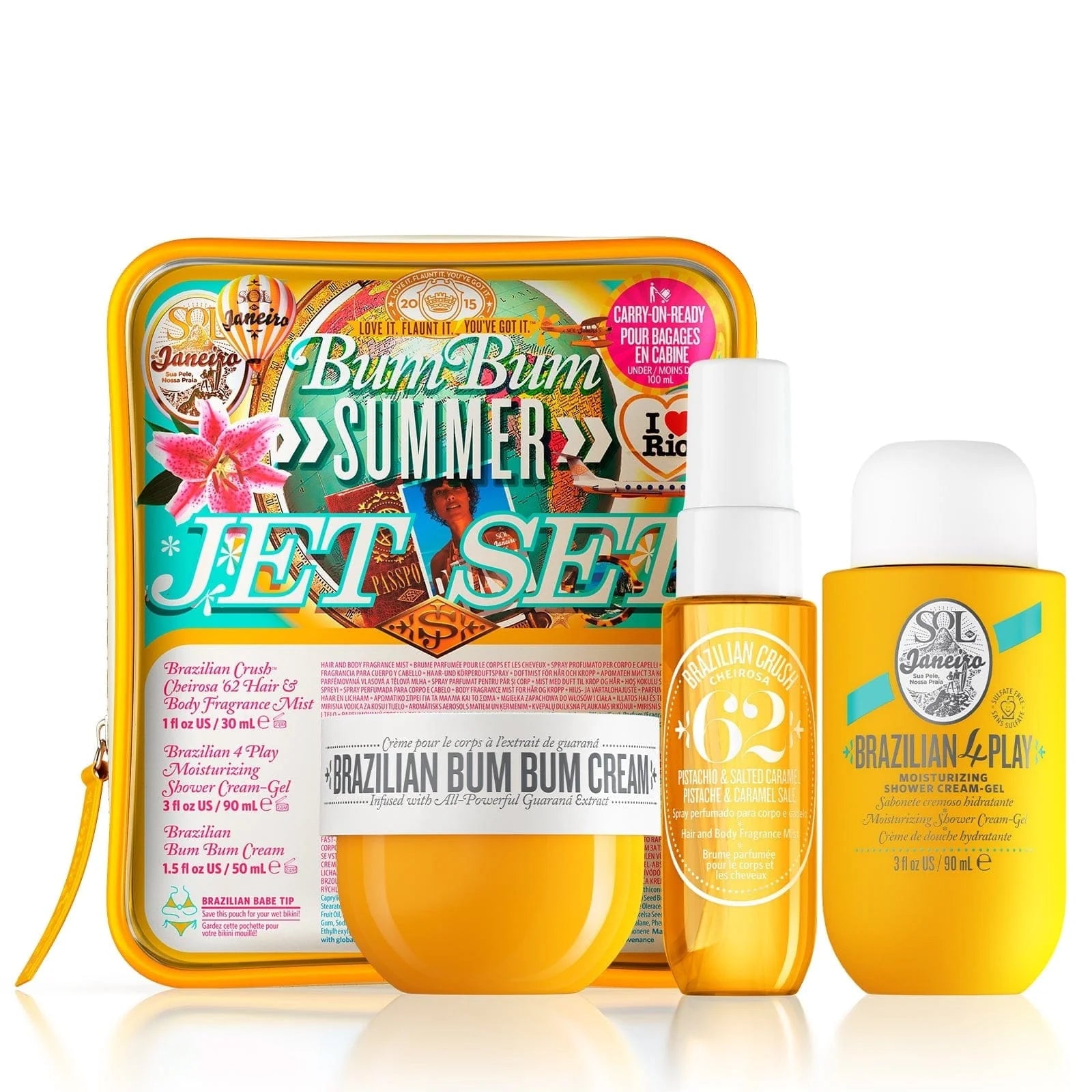 Brazilian Bum Bum n°62 – Travel Kit : Brume, Crème & Body Wash