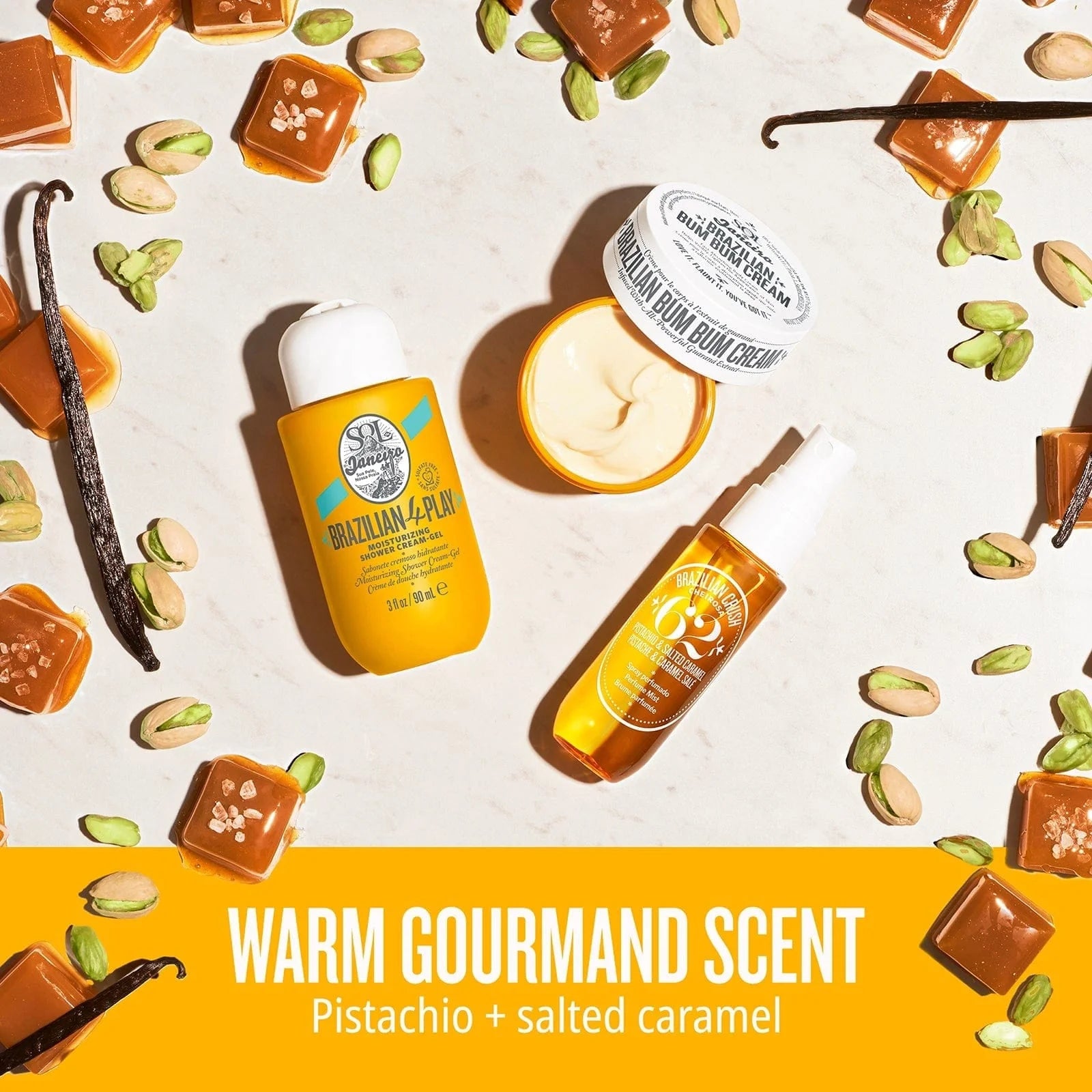 Brazilian Bum Bum n°62 – Travel Kit : Brume, Crème & Body Wash