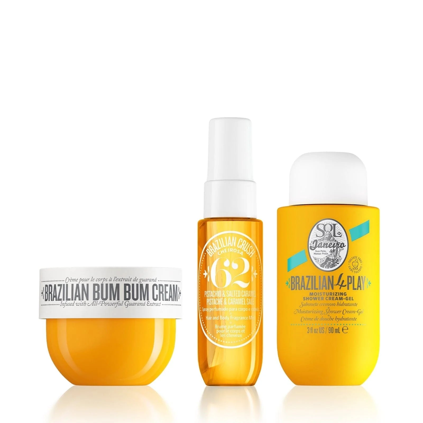 Brazilian Bum Bum n°62 – Travel Kit : Brume, Crème & Body Wash