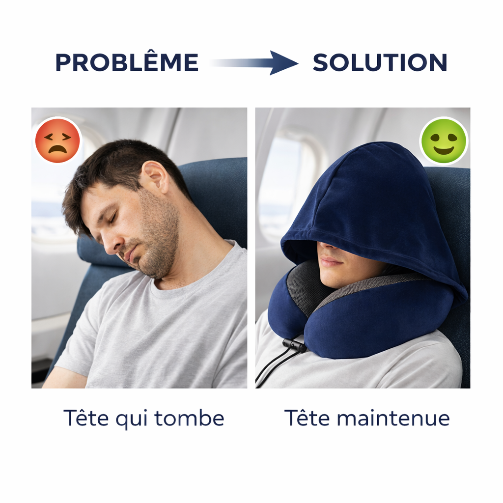 Coussin de Voyage Premium avec Capuche – L’Expérience Confort Ultime