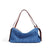 Sac à Bandoulière en Cuir Véritable avec Patchwork Denim - Style Vintage