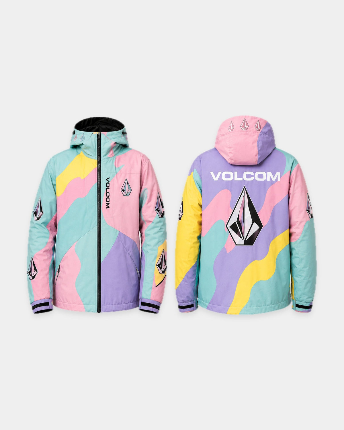 Veste Volcom Pastel Pop - Vue avant et arrière