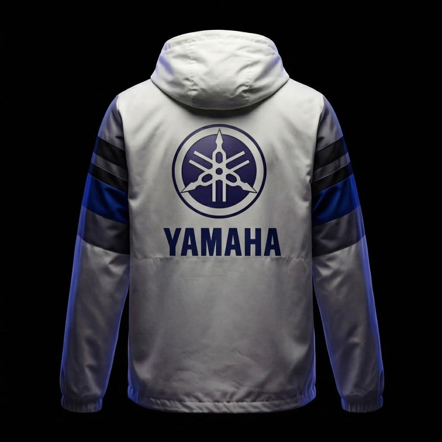 Jacket Déperlante Yamaha Racing White – Édition Premium Motocross
