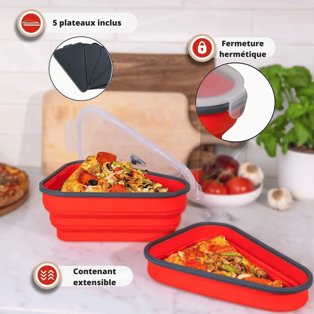 Boîte de Rangement Réutilisable pour Pizza - The Perfect Pizza Pack™ - Polynesia Market