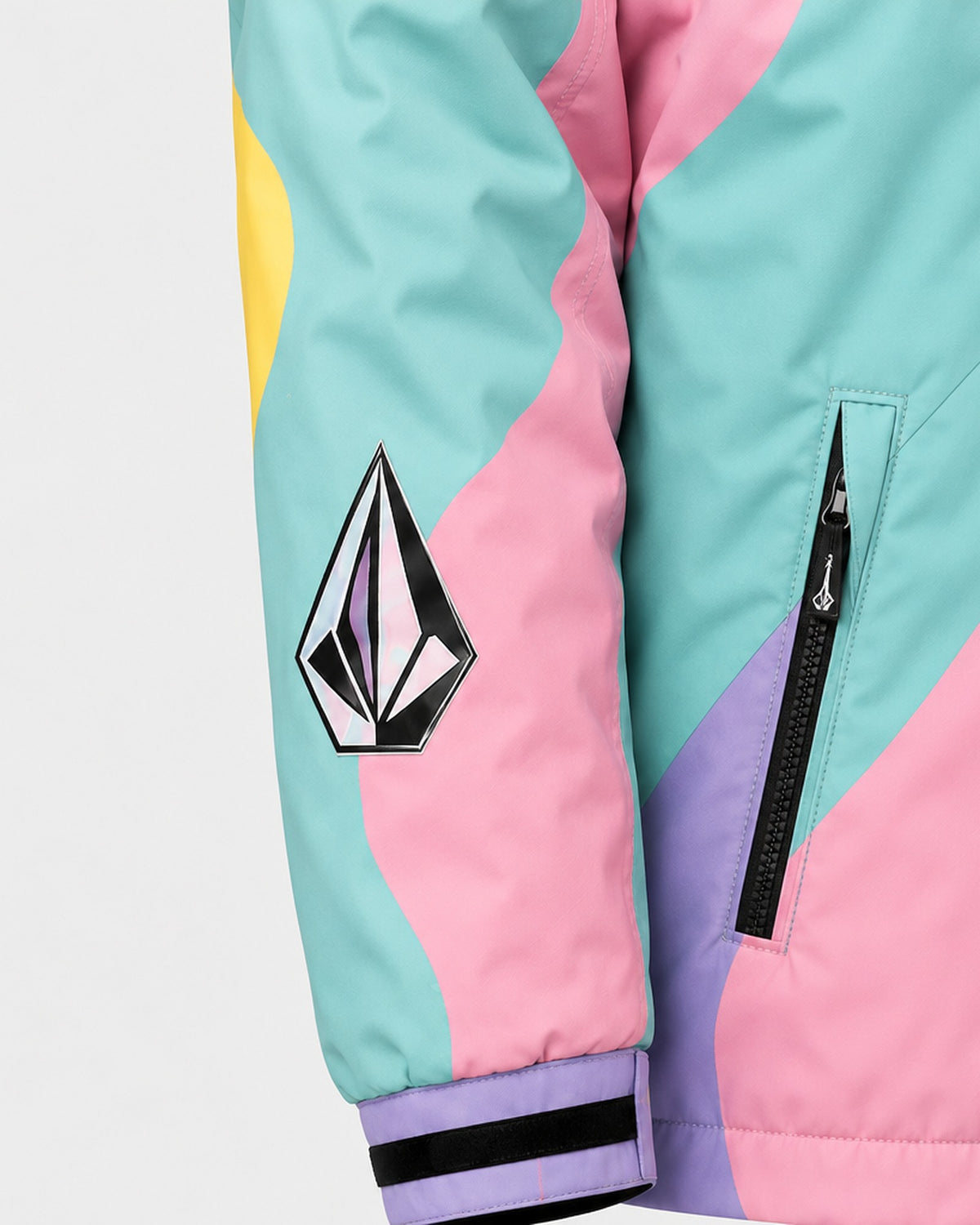 Veste Volcom Pastel Pop - Gros plan manche et poche