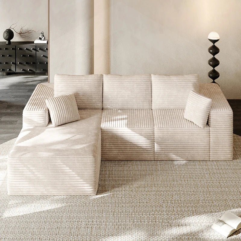 Canapé Sectionnel Moelleux en Tissu - Inclinable et Pratique pour Salon - Polynesia Market