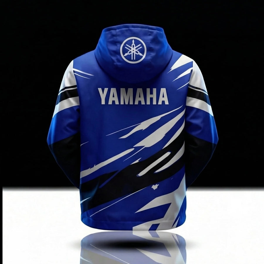 Jacket Déperlante Yamaha Racing Blue – Style Motocross Premium