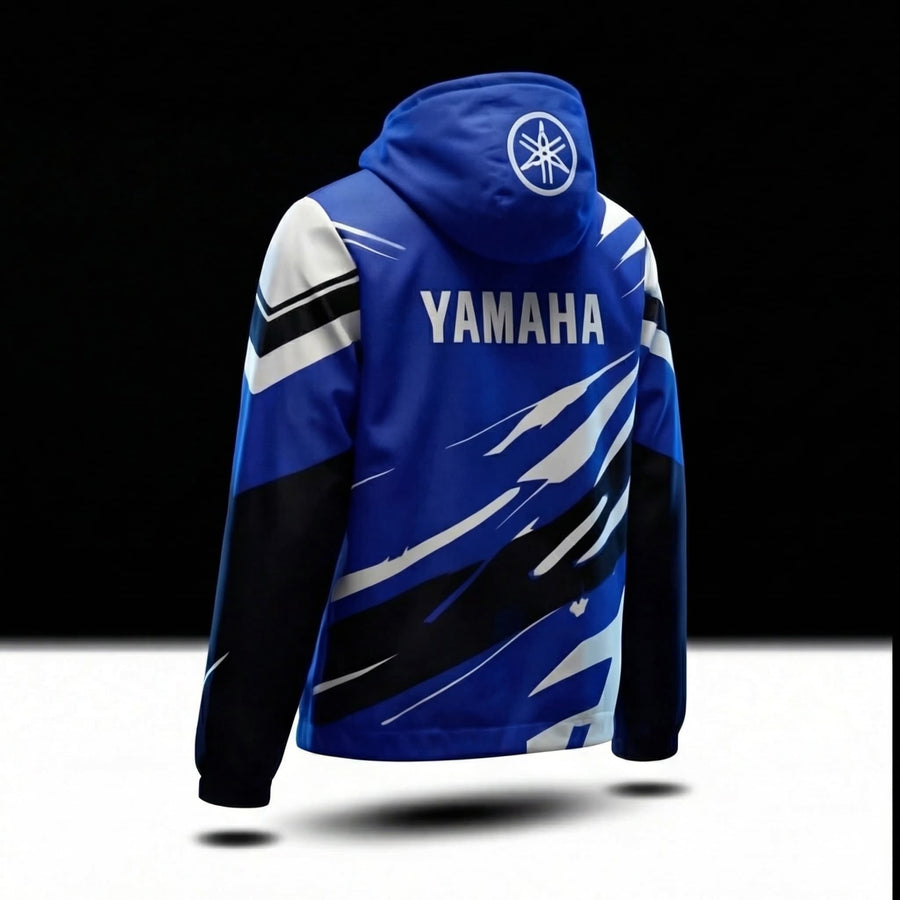 Jacket Déperlante Yamaha Racing Blue – Style Motocross Premium