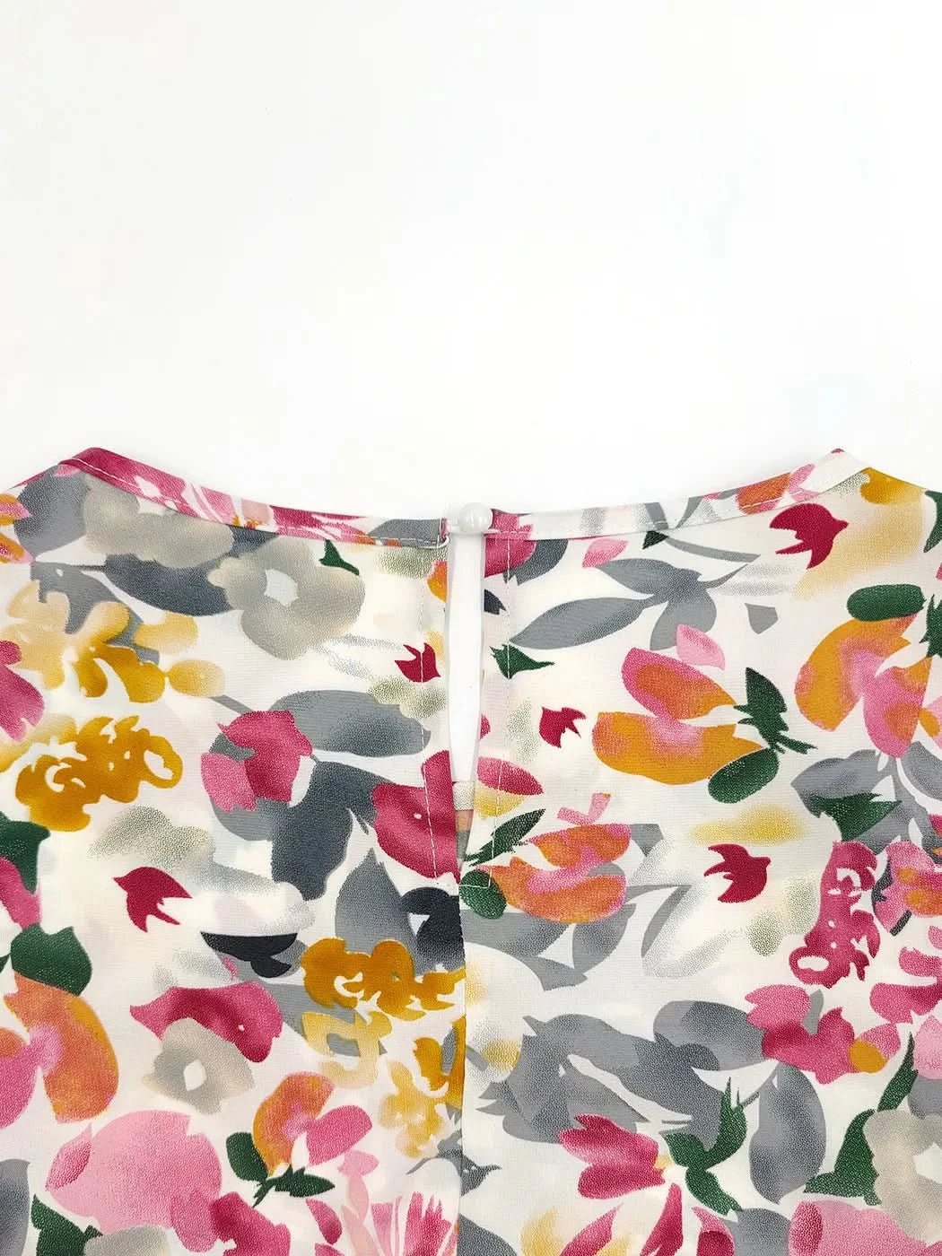 Elegant Floral Print Dress Women 2023 Summer Casual Puff Sleeve Ruffle Big Hem Beach Midi Dress Woman Fashion Party Dresses - Polynesia Market