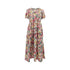 Elegant Floral Print Dress Women 2023 Summer Casual Puff Sleeve Ruffle Big Hem Beach Midi Dress Woman Fashion Party Dresses - Polynesia Market