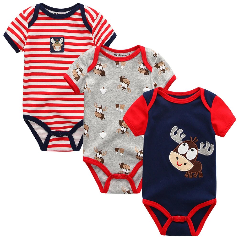 Ensemble 3 pièces Bébé 100% Coton - Bodysuit Doux et Abordable - Polynesia Market