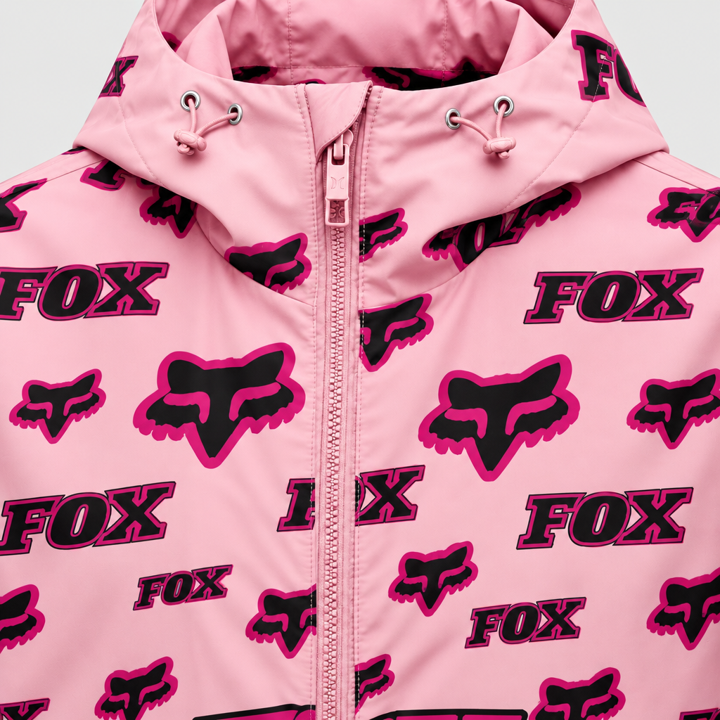 Veste FOX Pink - Capuche et col