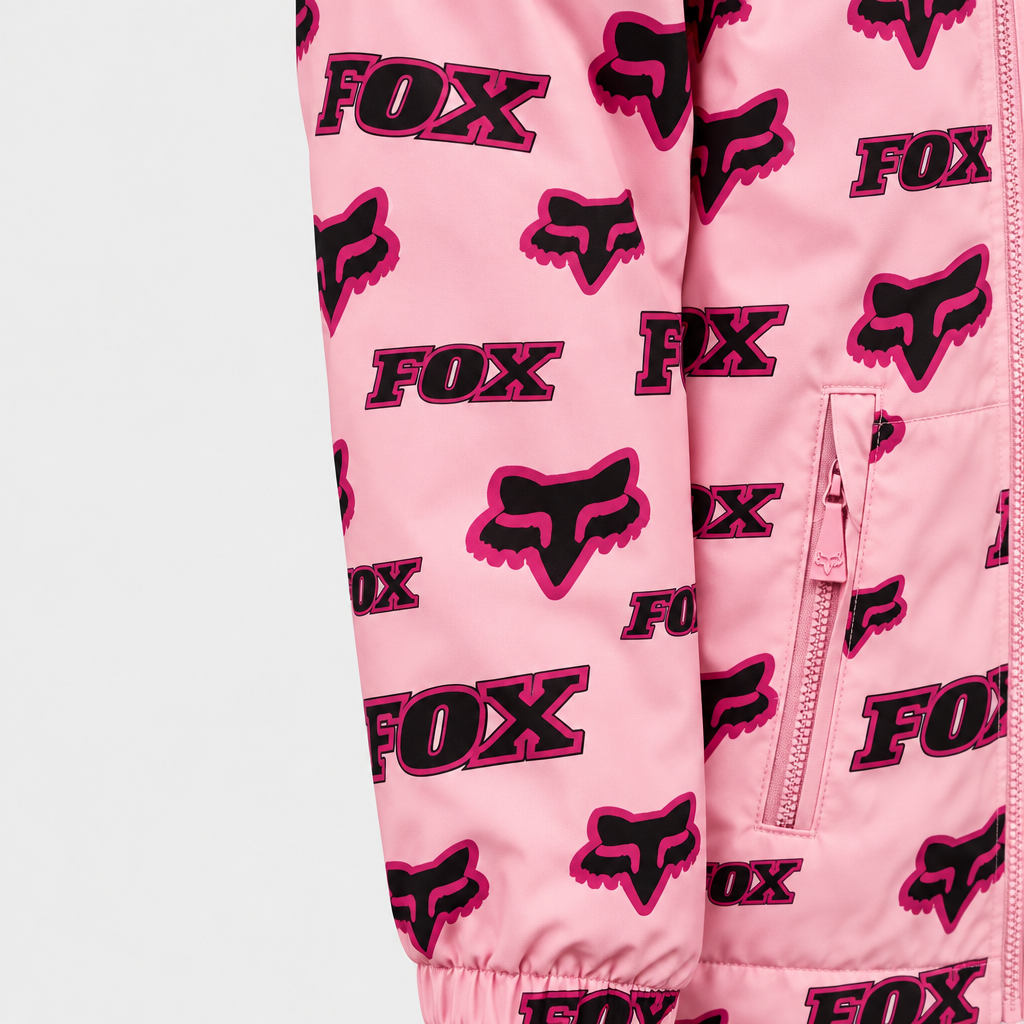 Veste FOX Pink - Gros plan manche et poche