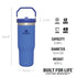 Gourde Stanley avec Paille Pliable | 0.89L - Polynesia Market