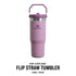Gourde Stanley avec Paille Pliable | 0.89L - Polynesia Market