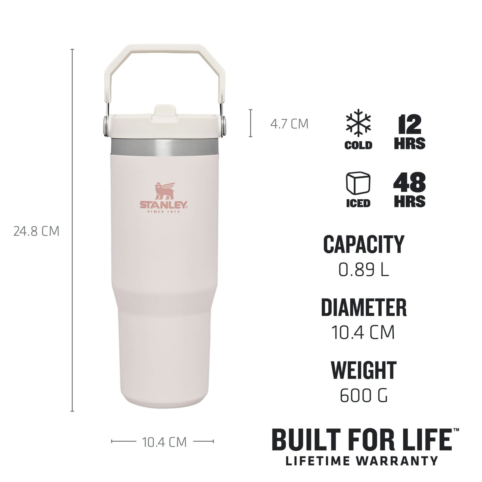 Gourde Stanley avec Paille Pliable | 0.89L - Polynesia Market