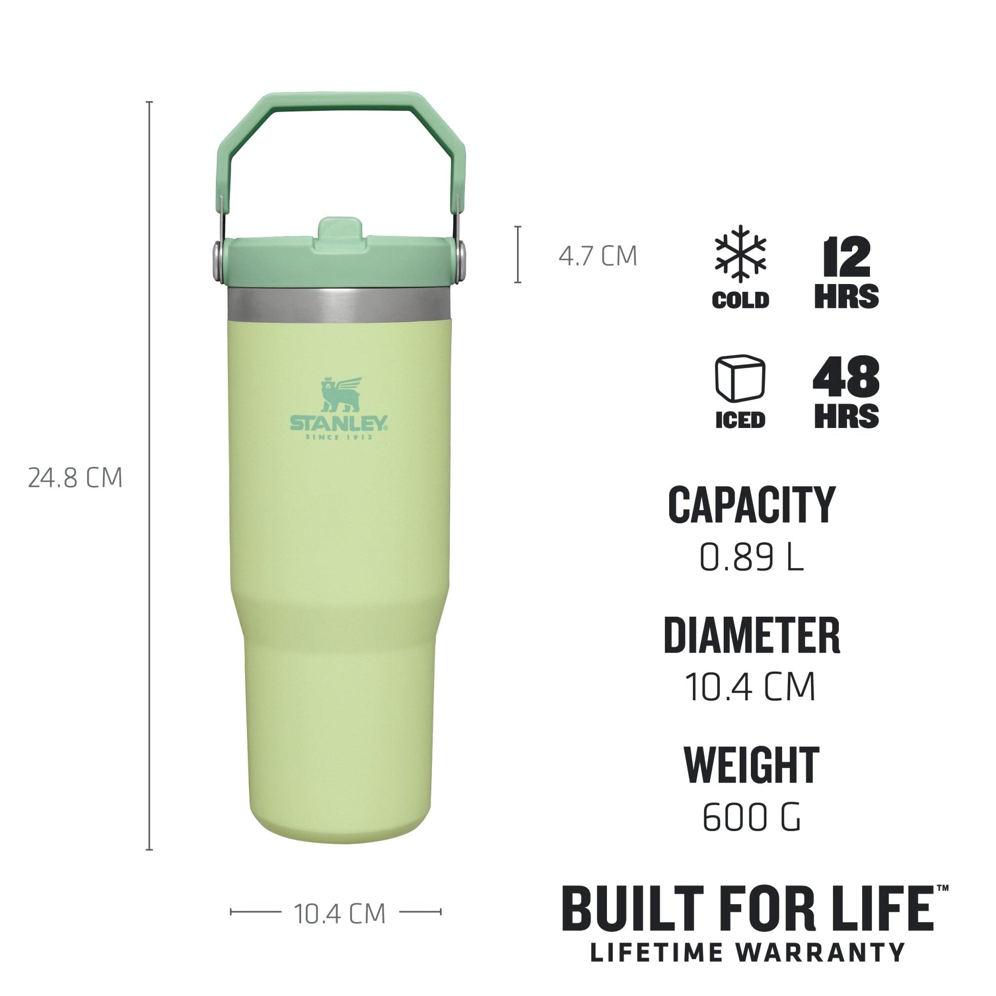 Gourde Stanley avec Paille Pliable | 0.89L - Polynesia Market