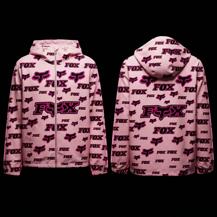 Jacket Déperlante FOX Pink Edition – Style Motocross Premium