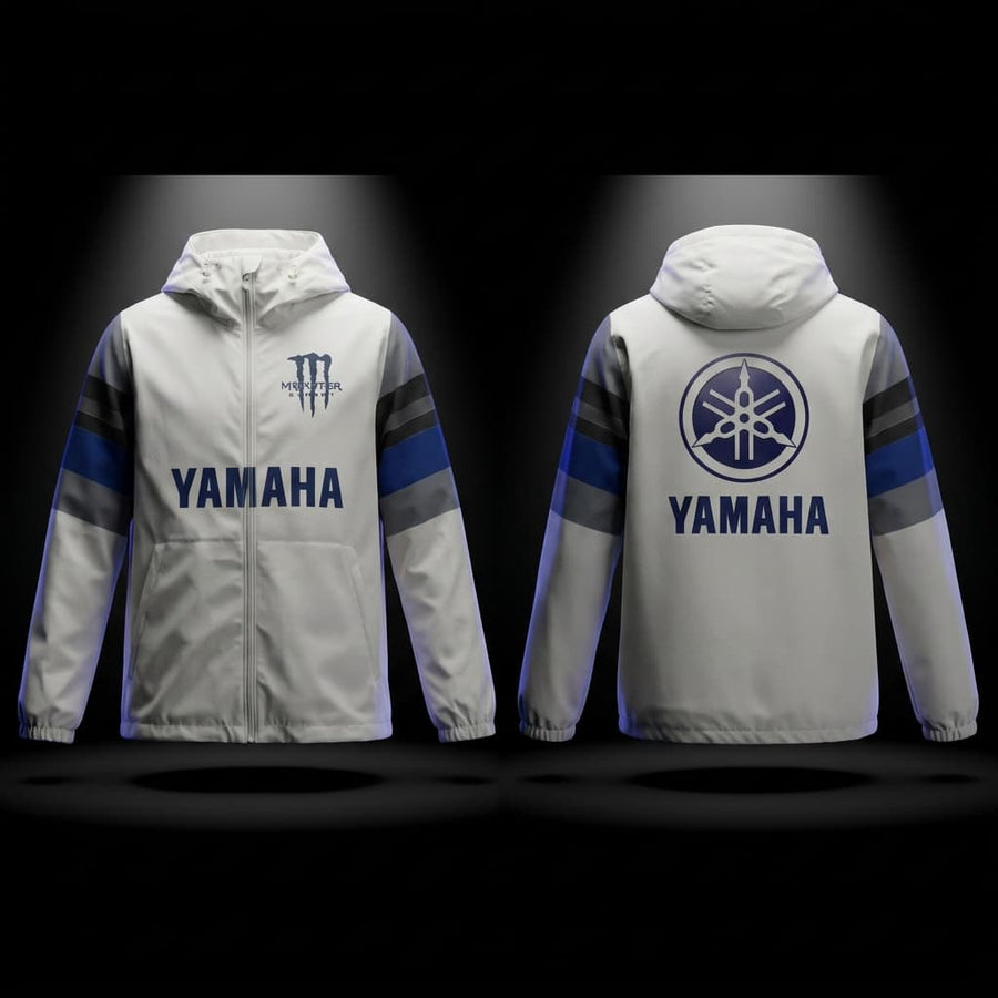 Jacket Déperlante Yamaha Racing White – Édition Premium Motocross