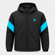 Veste Hurley Noir Cyan - Face