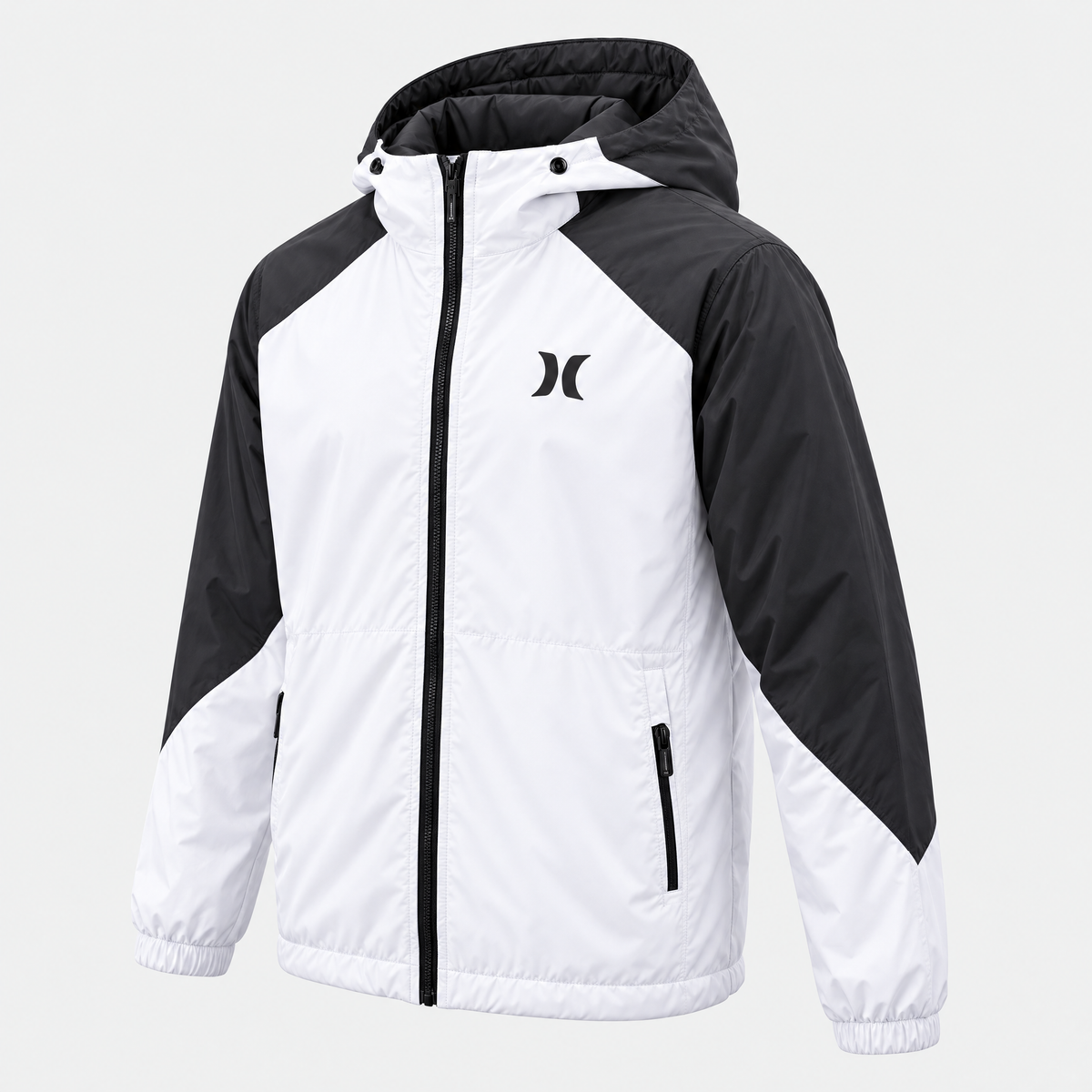 Veste Hurley Blanc Noir - Vue 3/4