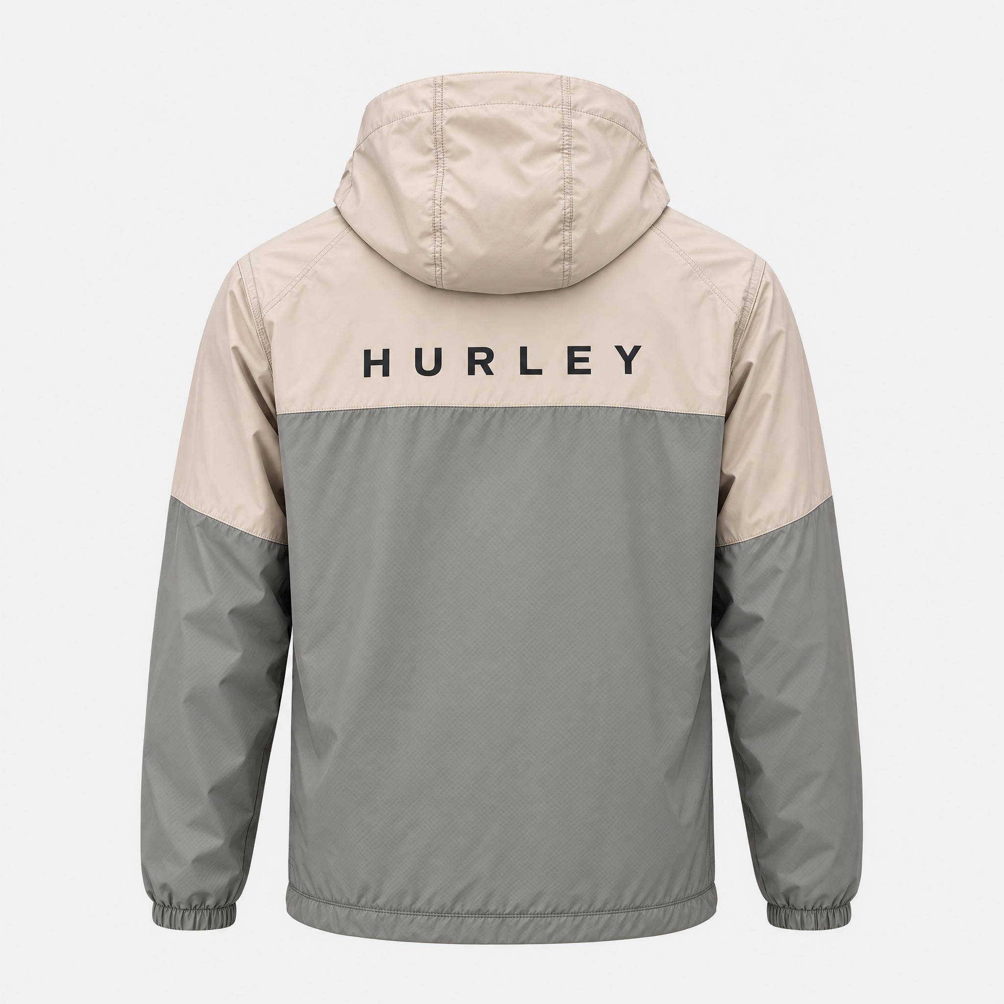 Veste Hurley Beige Gris - Dos avec logo HURLEY