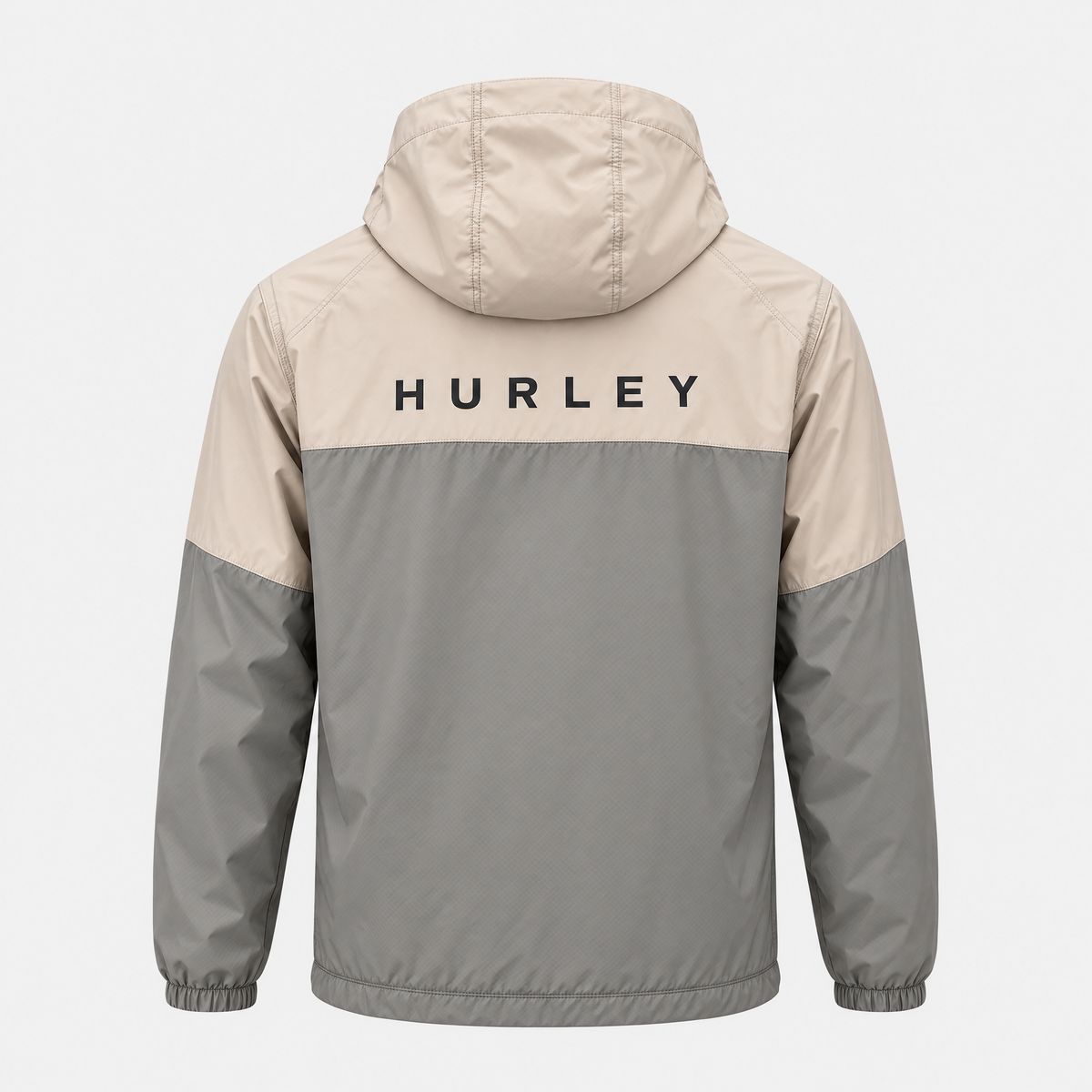 Veste Hurley Beige Gris - Dos avec logo HURLEY